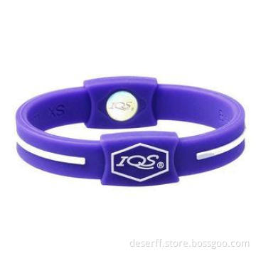 Silicone Rubber Energy Bracelet Wristbands for Relieving St